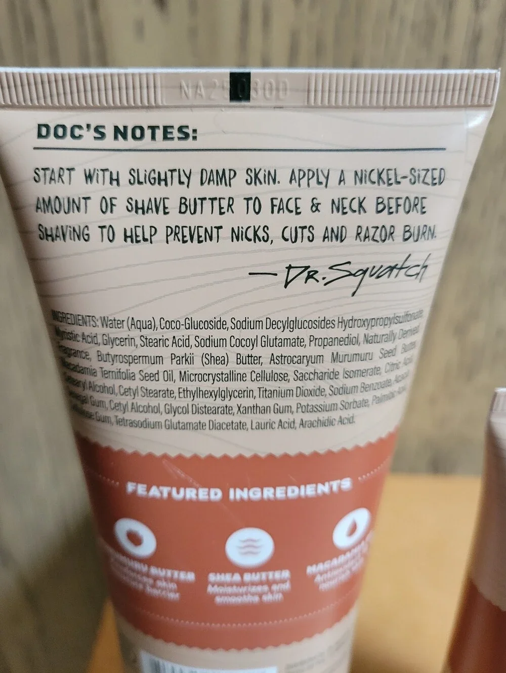 DR SQUATCH WOOD BARREL BOURBON Easy Glide Shave Butter & Anti-Chafing Deodorant